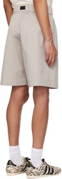 Y-3 Beige UT Wideleg Cargo Shorts