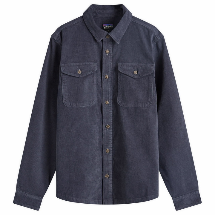 Photo: Patagonia Men's Corduroy Overshirt in Smolder Blue