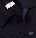 AMI - Merino Wool Cardigan - Men - Navy