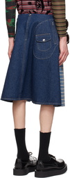 Chopova Lowena Blue Marshal Denim Skirt