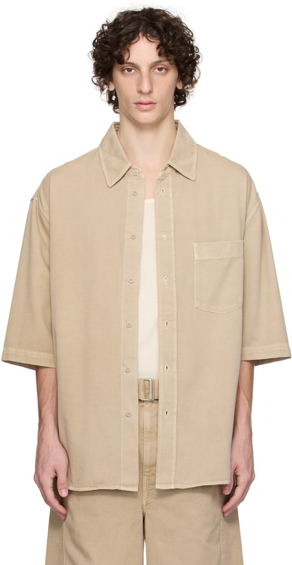 Photo: LEMAIRE Taupe S/S Denim Shirt