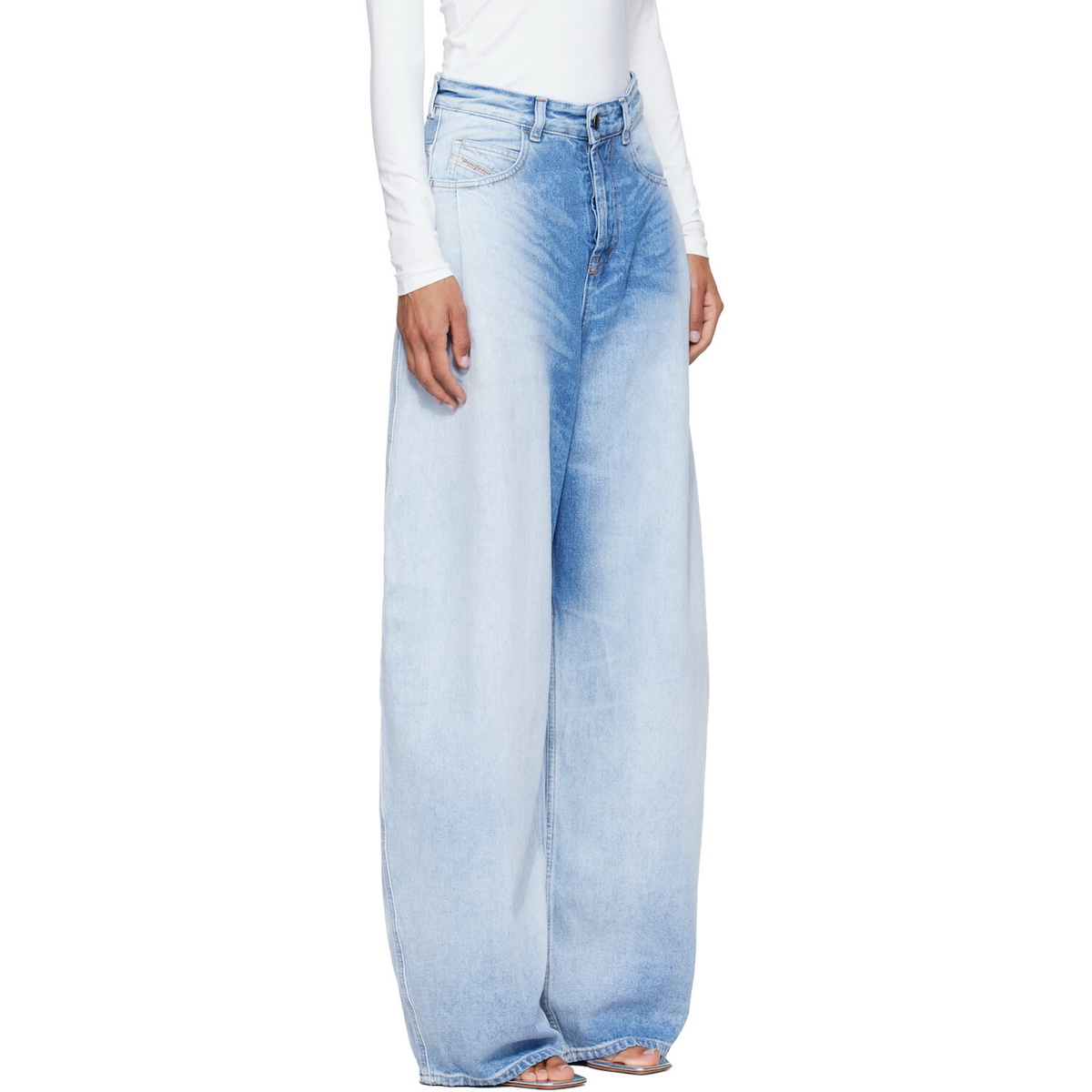Diesel Blue Relaxed High Waist 1987 D-Khelz Jeans