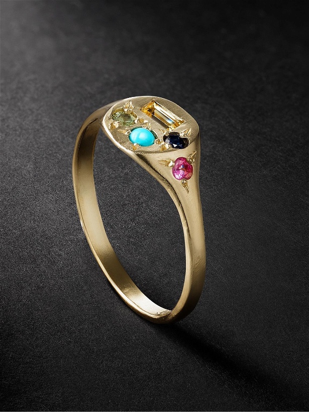 Photo: Seb Brown - Neapolitan Gold Multi-Stone Ring - Gold