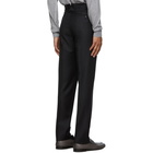 Ermenegildo Zegna Black Wool and Silk Trousers