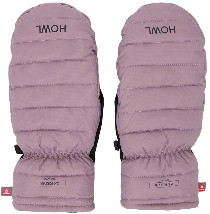 HOWL Purple Down Mittens