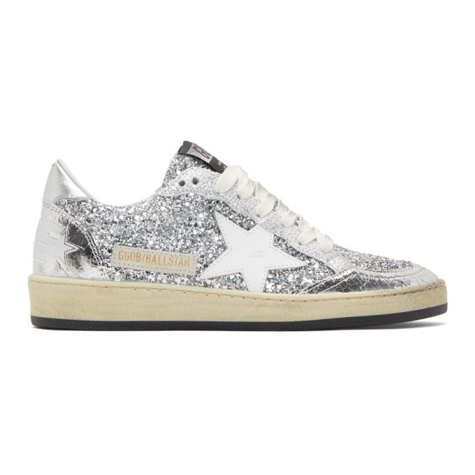 Golden goose silver glitter 2025 star