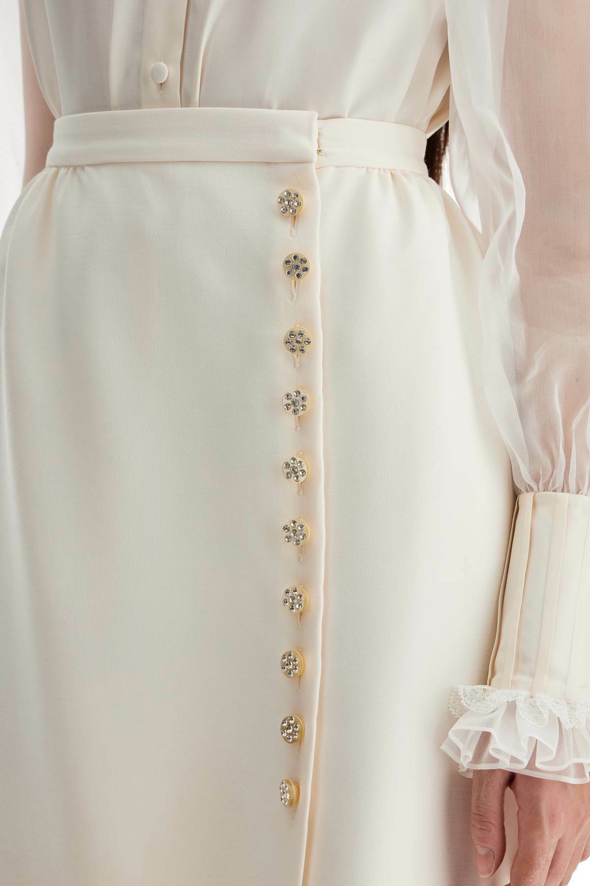スカート VALENTINO GARAVANI crepe couture skirt White Valentino Garavani Valentino Garavani Crepe Couture Skirt