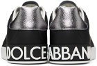 Dolce & Gabbana Black Embossed Sneakers
