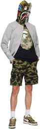 BAPE Black Layered Line Camo Big Ape Head T-Shirt