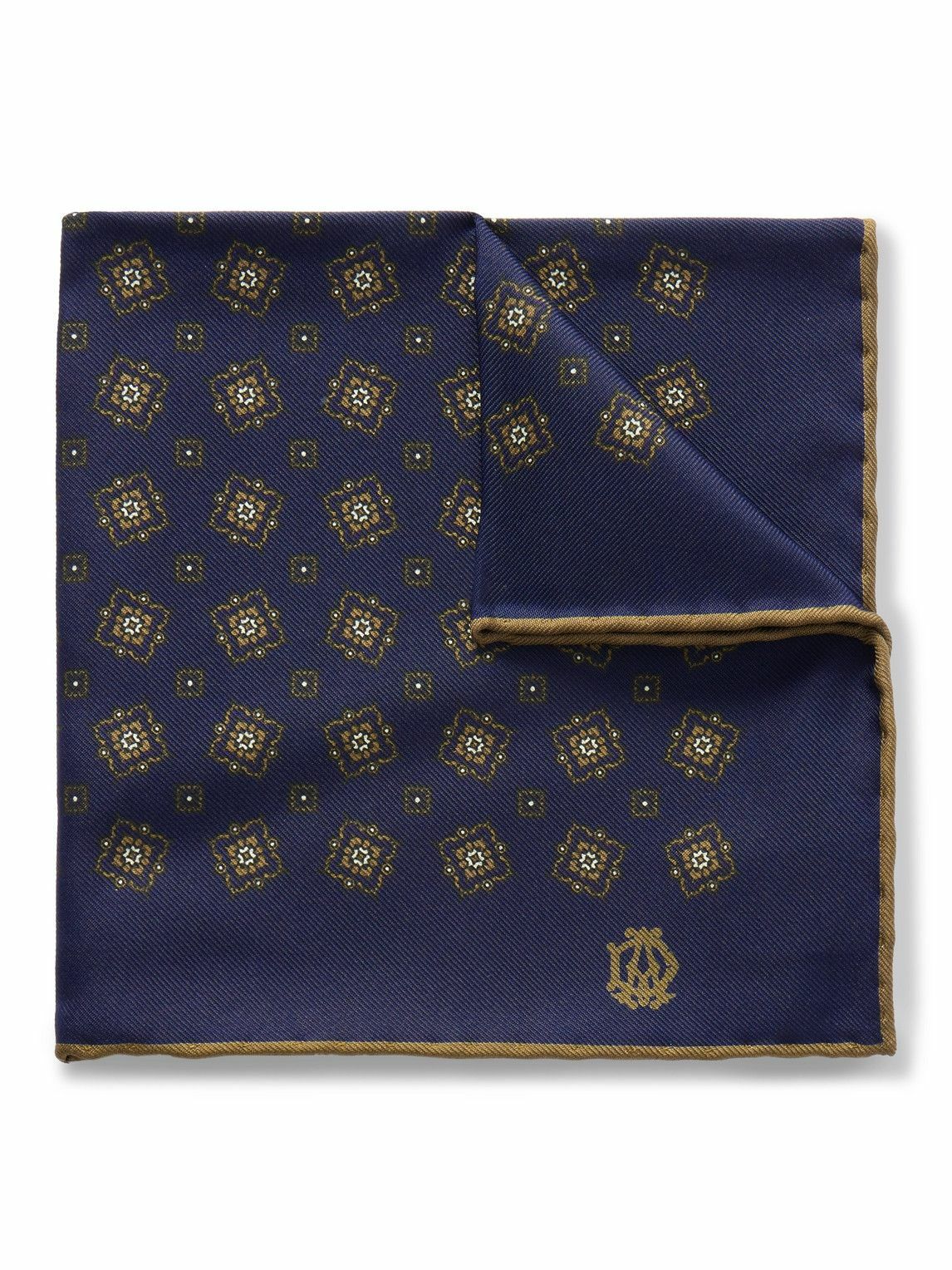Dunhill - Printed Mulberry Silk-Twill Pocket Square