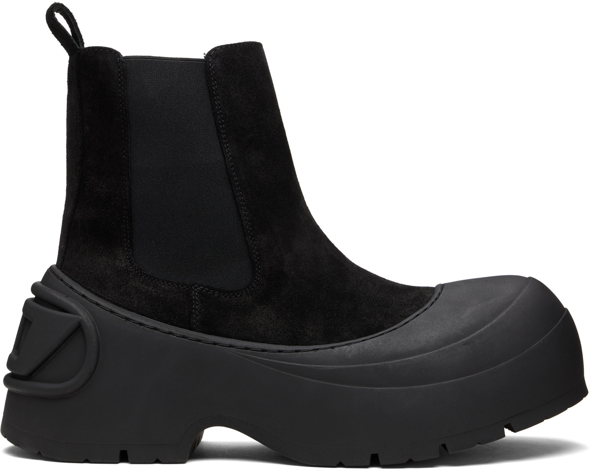 DIESEL D-HAMMER LCH サイドゴア チェルシーブーツ26.5cm Diesel Black D-Hammer Lch Chelsea Boots Diesel