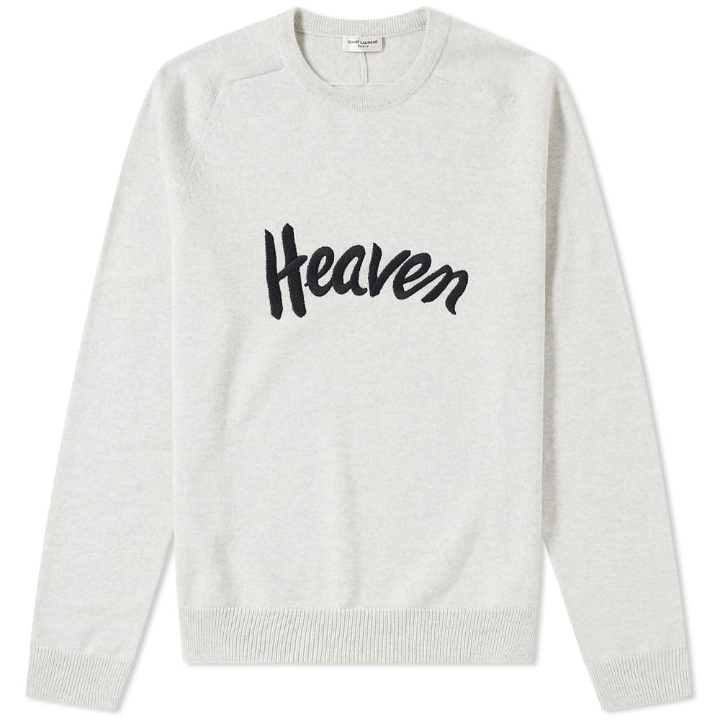 Photo: Saint Laurent Heaven Embroidered Crewneck Knit