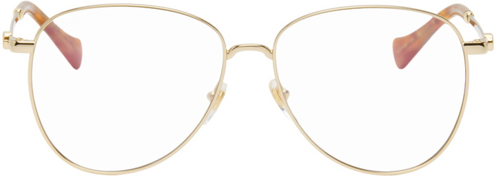 Photo: Gucci Gold Aviator Glasses