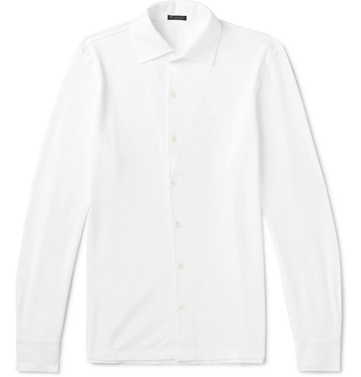 Photo: Rubinacci - Cotton-Piqué Polo Shirt - Men - White