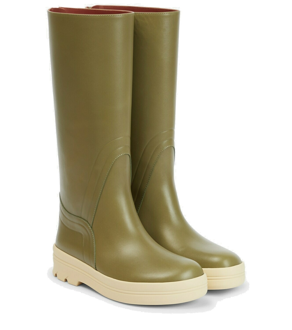 Loro Piana - Lakeside leather knee-high boots Loro Piana