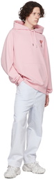 AMI Paris Pink Ami de Cœur Hoodie