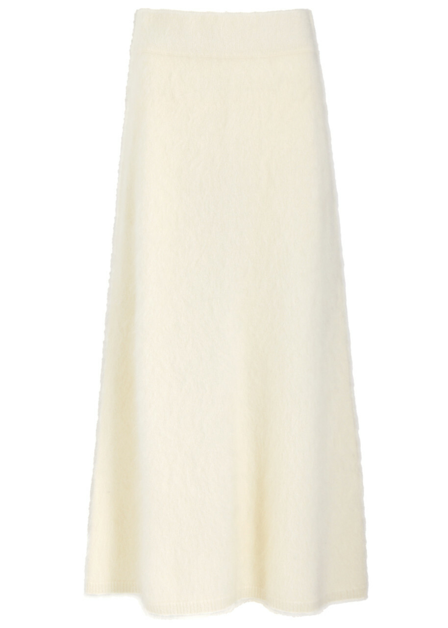 Lisa Yang Asta Brushed Cashmere Maxi Skirt Cream