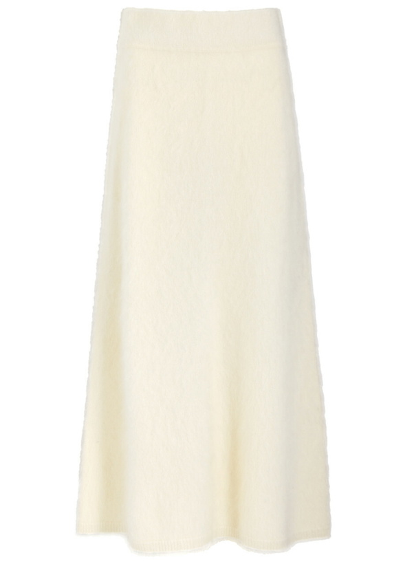 Photo: Lisa Yang Asta Brushed Cashmere Maxi Skirt Cream