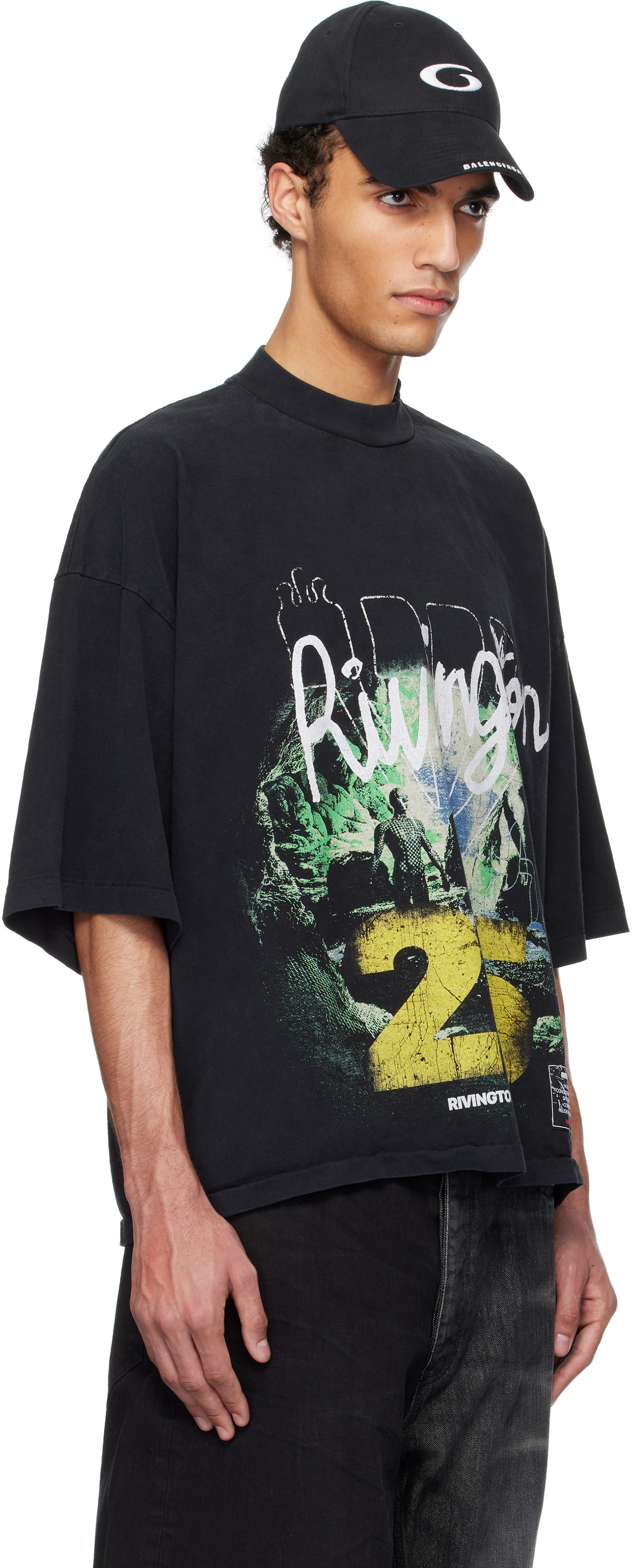 【Rivington Roi Rebis】ブラック Inner Chamber Tシャツ Rivington Roi Rebis Black Inner Chamber T-shirt Rivington