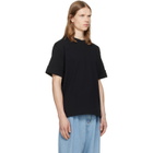 Simone Rocha Black Fitted Wire Turnup T-shirt