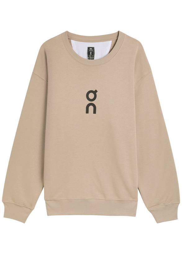 Photo: ON Club Logo Cotton-blend Sweatshirt Beige