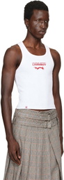 Charles Jeffrey LOVERBOY White Logo Tank Top
