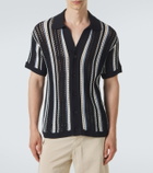 Frescobol Carioca Pinto crochet striped cotton shirt