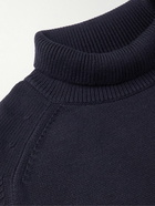 Studio Nicholson - Tempest Cotton and Merino Wool-Blend Rollneck Sweater - Blue