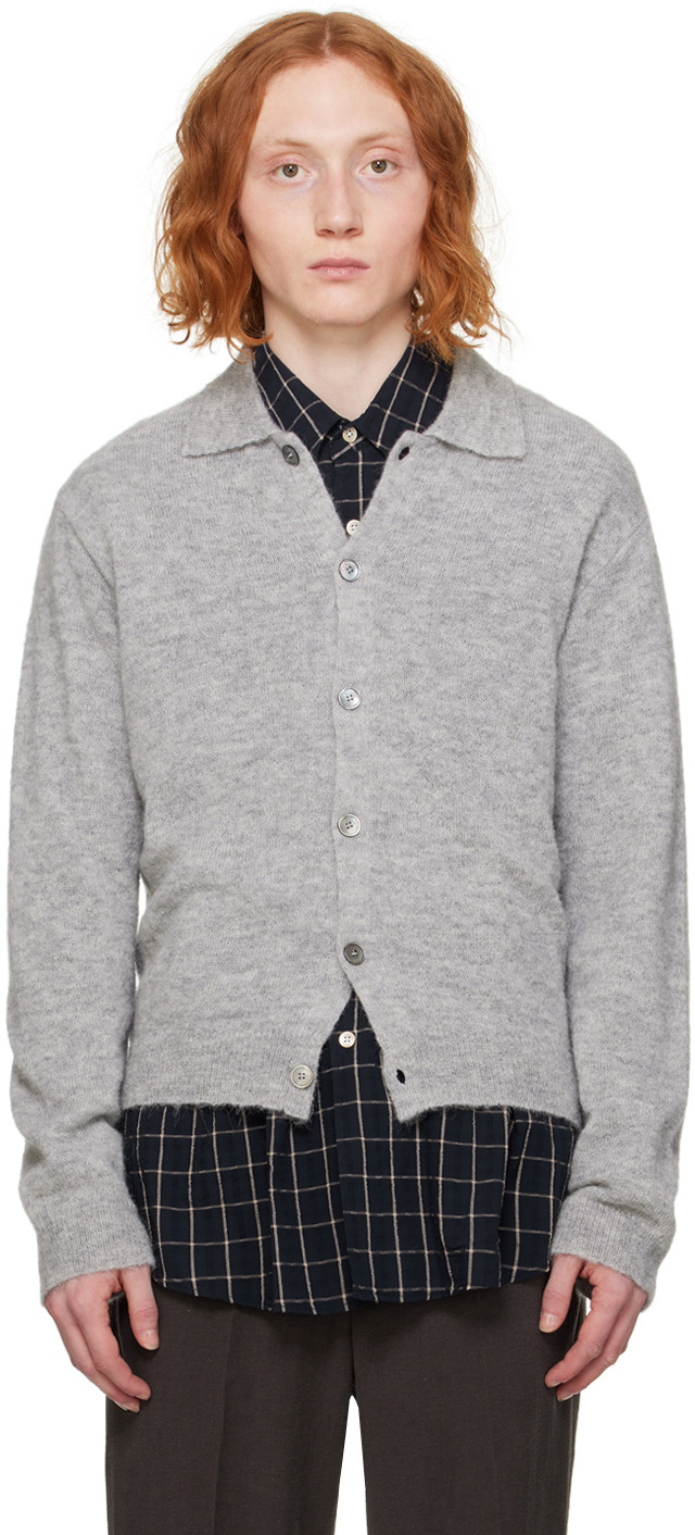 Our Legacy Gray Evening Cardigan Our Legacy