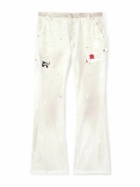 Gallery Dept. - Carpenter Straight-Leg Distressed Paint-Splattered Jeans - Neutrals
