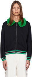 Anna Sui SSENSE Exclusive Black Bomber Jacket