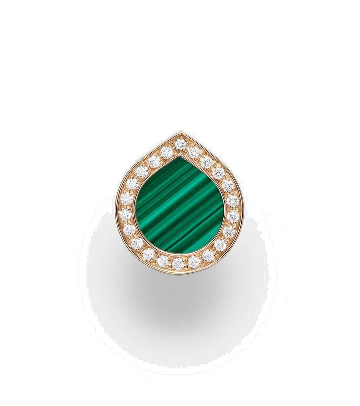 Photo: Repossi 18kt rose gold single earring with malachite and diamonds