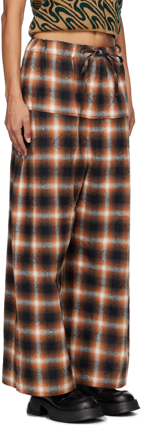 Henrik Vibskov Black & Orange Eclipse Trousers