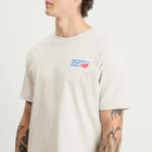 New Balance Men's Athletics Premium Logo T-Shirt in Ash Heather