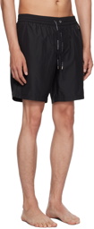 Dolce & Gabbana Black DG Hardware Swim Shorts