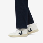 Veja Men's V-15 High Top Sneakers in Extra White/Nautico