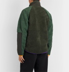 Nike - Sportswear Contrast-Tipped Nylon-Trimmed Fleece Jacket - Green