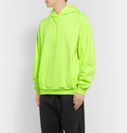 Martine Rose - Fleece-Back Cotton-Jersey Hoodie - Bright yellow