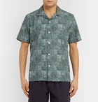 NN07 - Miyagi Camp-Collar Printed Cotton Shirt - Men - Green