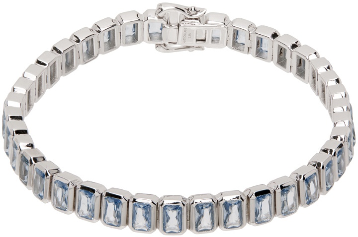 Photo: Hatton Labs SSENSE Exclusive Silver & Blue Tennis Bracelet