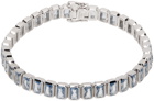 Hatton Labs SSENSE Exclusive Silver & Blue Tennis Bracelet