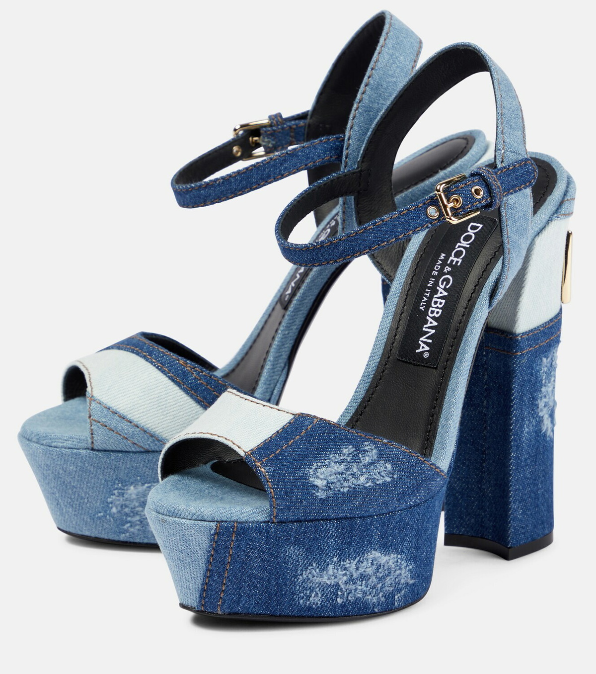 Dolce&Gabbana Keira denim platform sandals Dolce & Gabbana