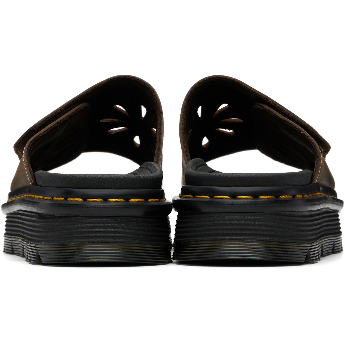 Dr. Martens Brown Zebzag Flower Sandals