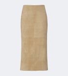 Stouls Winona suede midi skirt