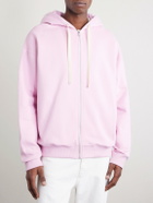 Jil Sander - Cotton-Jersey Zip-Up Hoodie - Pink