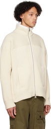 sacai Off-White Paneled Sweater