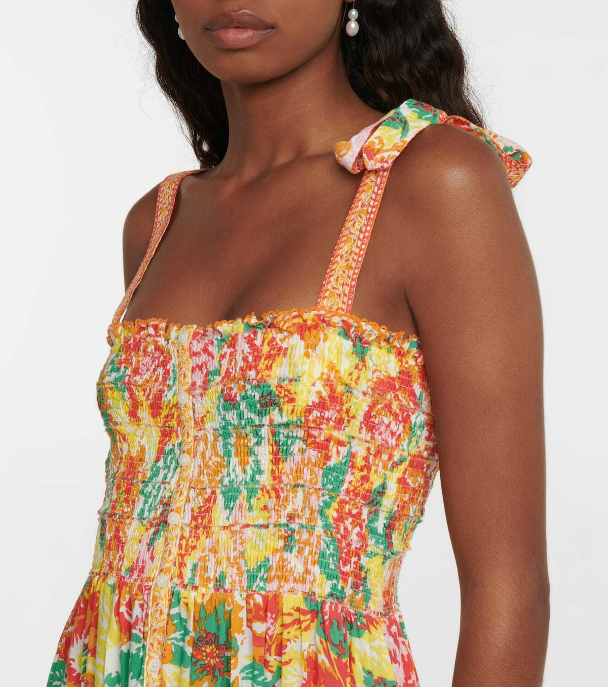 Poupette St Barth Triny printed midi dress