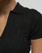 Daily Paper Braided polo Black Womens Top