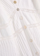 Loveshackfancy Esilda Lace-detailed Cotton Midi Dress White