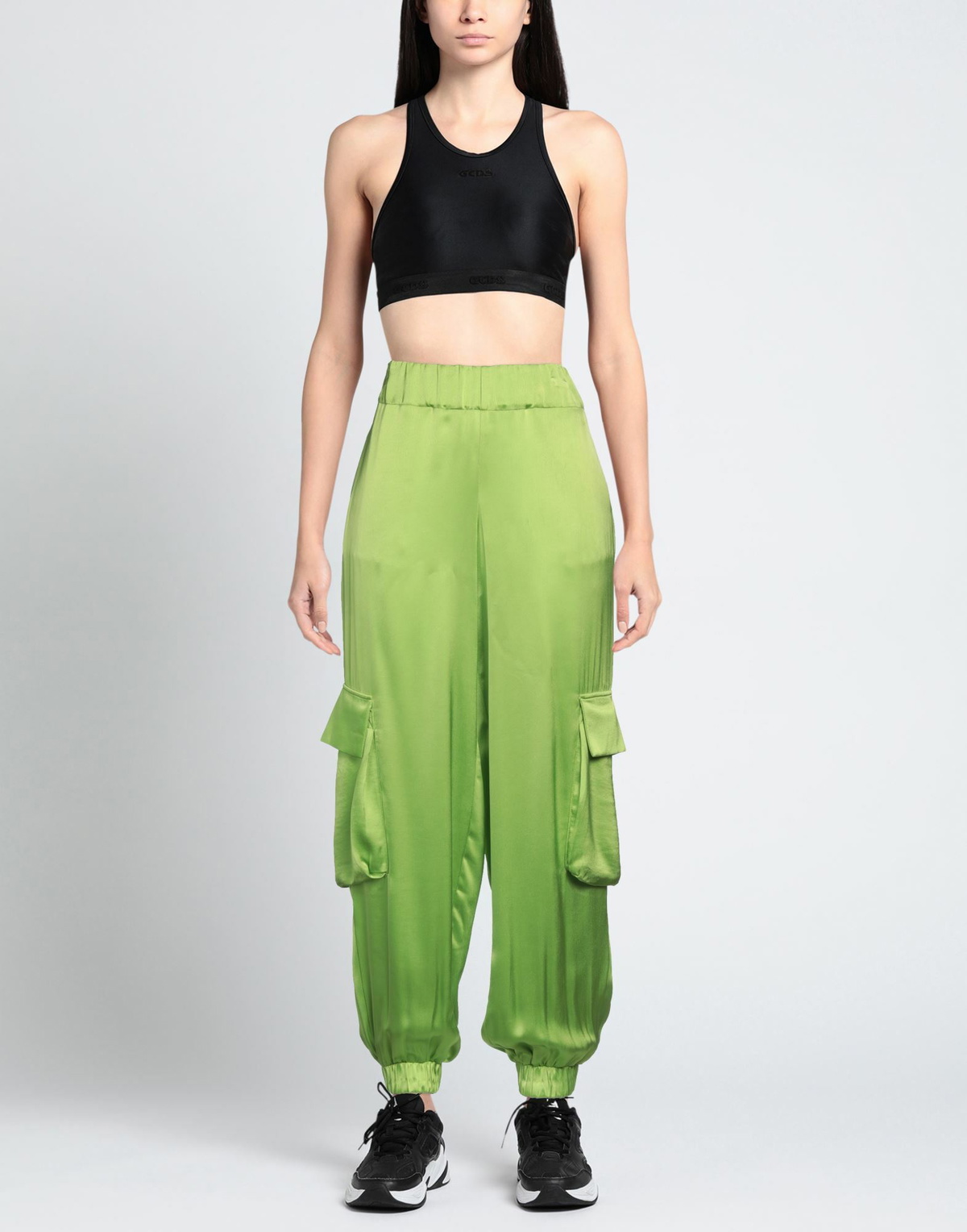 Jijil Womens Pants in Lime green